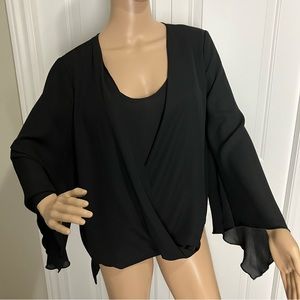 NWT | Artizan by Robin Barre | Black Sheer Blouse With loose fit sleeves